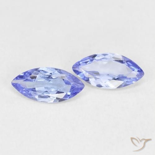 Pedras preciosas de Tanzanita Violeta Azul natural de 0.70 ct, Marquesa, VS