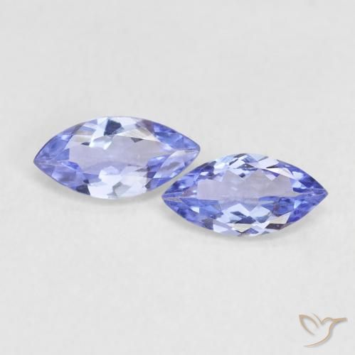 0.64ctw Natural Violeta Azul Tanzanita, Marquesa, VVS-VS