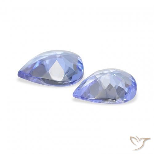 Pedras preciosas de Tanzanita Violeta Azul natural de 0.52 ct, Formato de pêra, VS