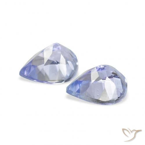 Pedras preciosas de Tanzanita Pastel Azul natural de 0.71 ct, Formato de pêra, VS