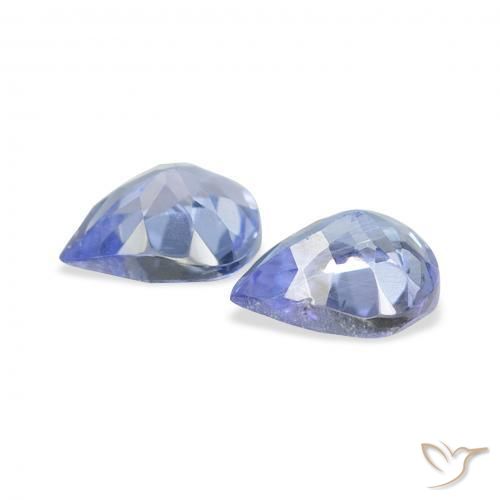 Pedras preciosas de Tanzanita Pastel Azul natural de 0.71 ct, Formato de pêra, VS