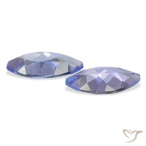 Pedras preciosas de Tanzanita Azul profundo natural de 0.65 ct, Marquesa, VVS-VS