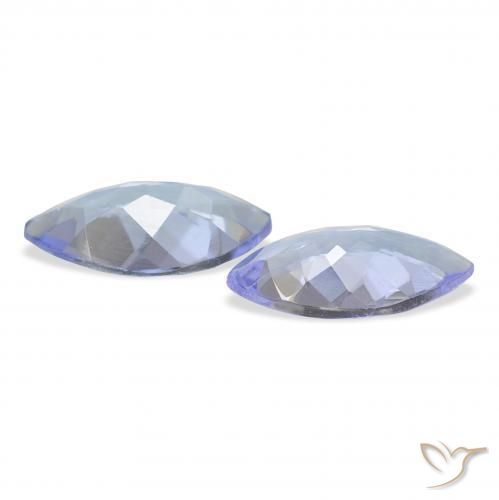 Pedras preciosas de Tanzanita Pastel Azul natural de 0.70 ct, Marquesa, VS