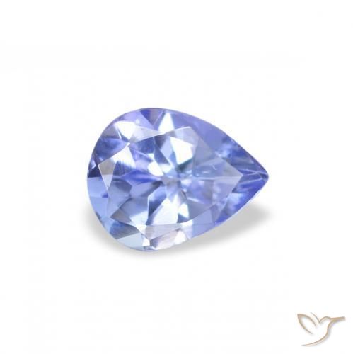 Tanzanita Pastel Azul Natural 0.32ct, Formato de pêra, VS