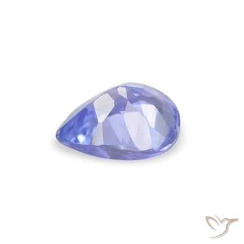 Tanzanita Pastel Azul Natural 0.32ct, Formato de pêra, VS