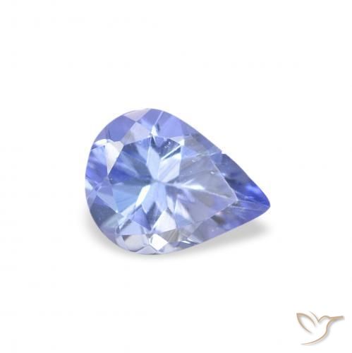 Tanzanita Pastel Azul Natural 0.28ct, Formato de pêra, VS