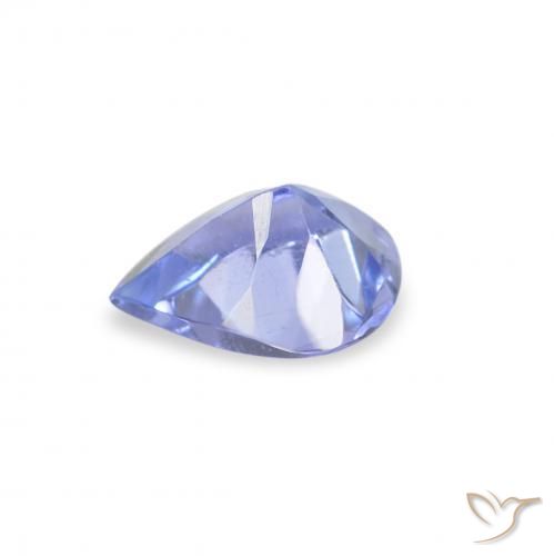 Tanzanita Pastel Azul Natural 0.28ct, Formato de pêra, VS