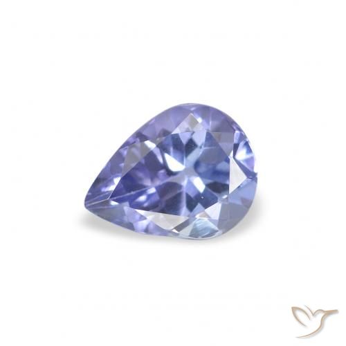0.34ct Natural Azul claro Tanzanita, Formato de pêra, VS