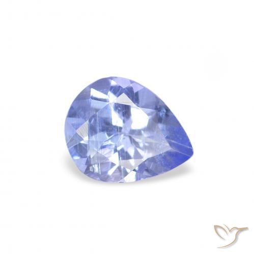 Tanzanita Pastel Azul Natural 0.31ct, Formato de pêra, VS