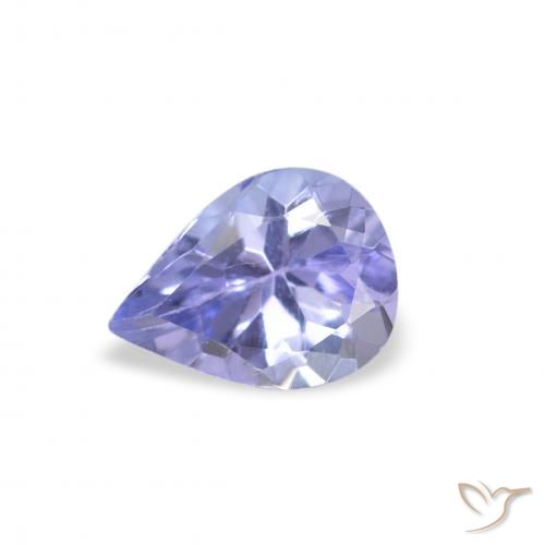 0.33ct Natural Pastel Azul Tanzanita, Formato de pêra, VS