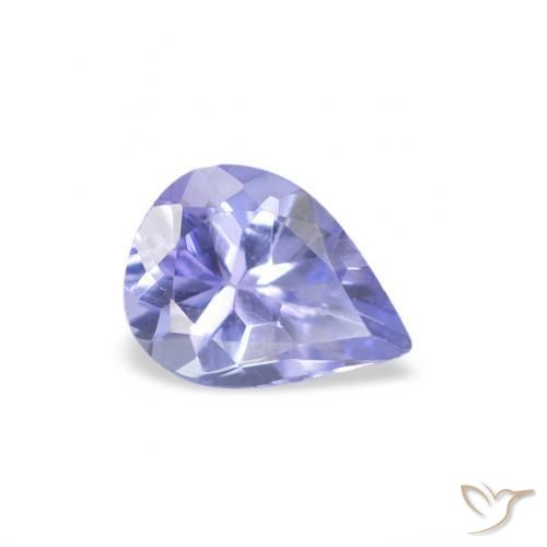 Tanzanita Pastel Azul Natural 0.33ct, Formato de pêra, VS