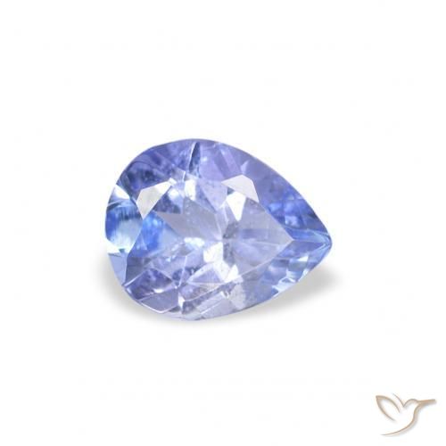 Tanzanita Pastel Azul Natural 0.33ct, Formato de pêra, VS