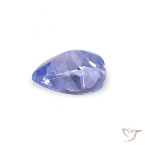 Tanzanita Pastel Azul Natural 0.33ct, Formato de pêra, VS