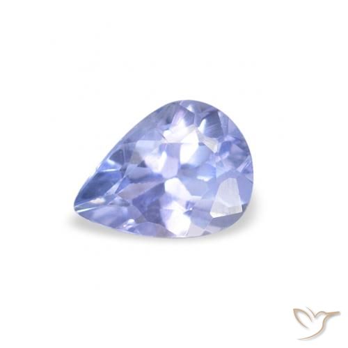 0.36ct Natural Azul claro Tanzanita, Formato de pêra, VS