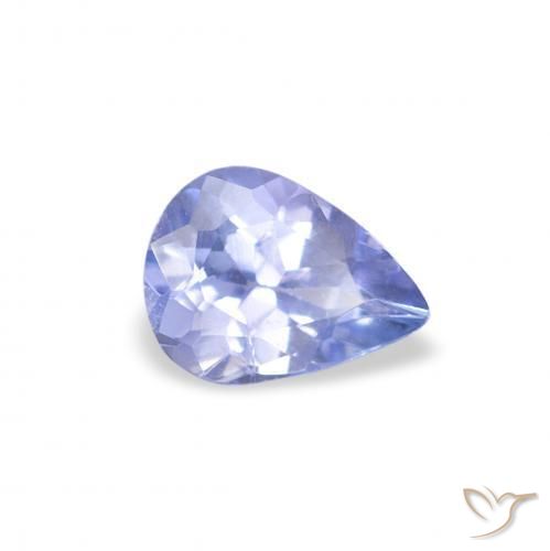 Tanzanita Azul claro Natural 0.36ct, Formato de pêra, VS