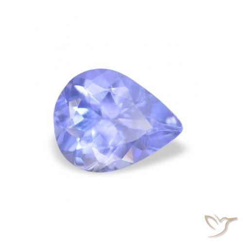 Tanzanita Violeta Azul Natural 0.34ct, Formato de pêra, VS