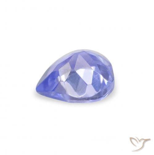 Tanzanita Violeta Azul Natural 0.34ct, Formato de pêra, VS