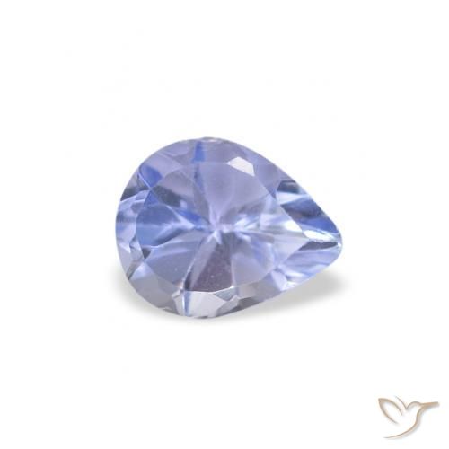 Tanzanita Pastel Azul Natural 0.33ct, Formato de pêra, VS