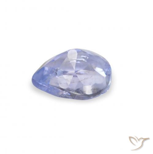 Tanzanita Azul claro Natural 0.37ct, Formato de pêra, VS
