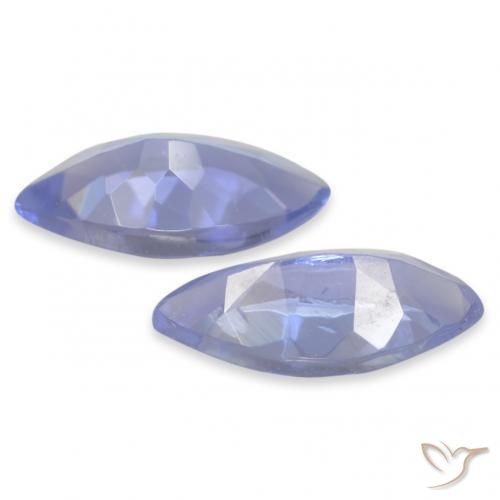 Pedras preciosas de Tanzanita Azul Violeta Intenso natural de 0.73 ct, Marquesa, VS