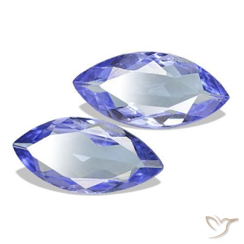 Pedras preciosas de Tanzanita Roxo Elétrico Azul natural de 0.60 ct, Marquesa, VS