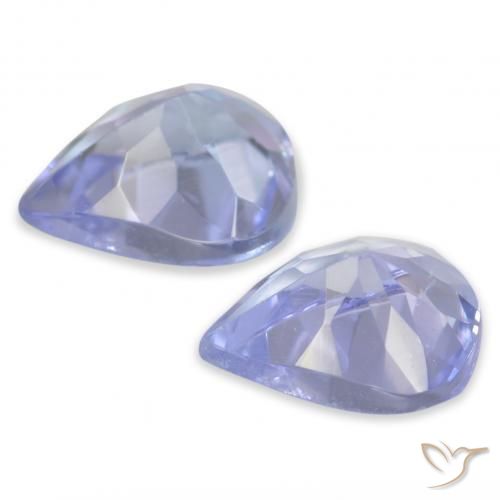 Pedras preciosas de Tanzanita Pastel Azul natural de 0.70 ct, Formato de pêra, VS
