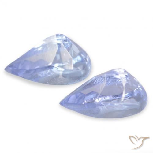 Pedras preciosas de Tanzanita Azul claro natural de 0.51 ct, Marquesa, VS