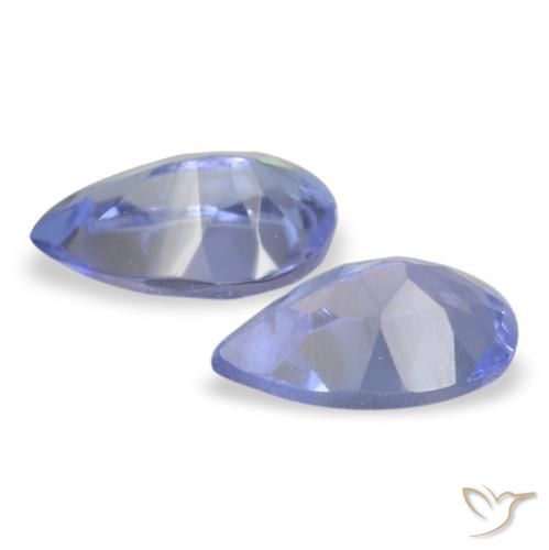 Pedras preciosas de Tanzanita Azul marinho médio natural de 0.44 ct, Formato de pêra, VS