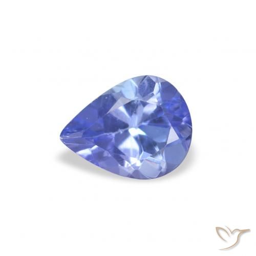 0.35ct Natural Azul Violeta Intenso Tanzanita, Formato de pêra, VS