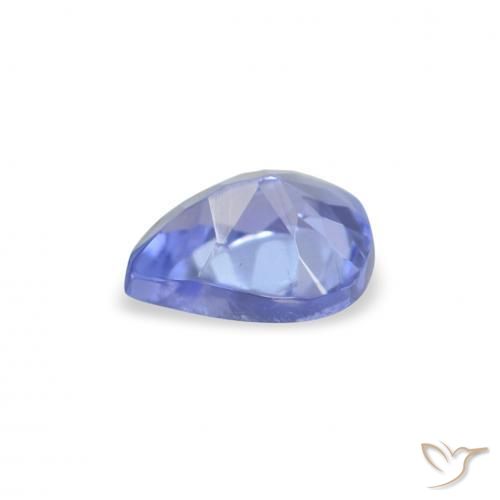 Tanzanita Azul Violeta Intenso Natural 0.35ct, Formato de pêra, VS
