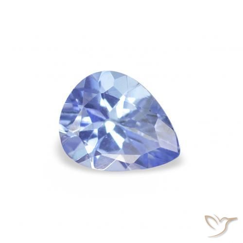 Tanzanita Pastel Azul Natural 0.38ct, Formato de pêra, VS
