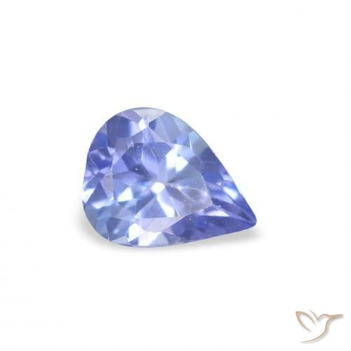 Tanzanita Violeta Azul Natural 0.34ct, Formato de pêra, VS