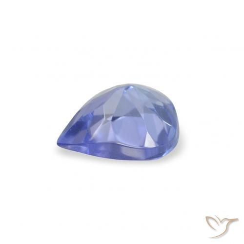 Tanzanita Violeta Azul Natural 0.34ct, Formato de pêra, VS