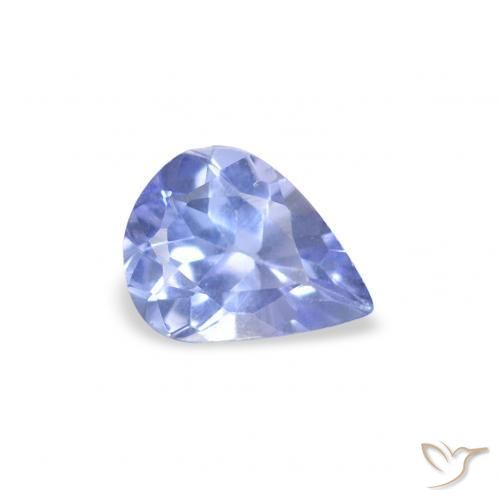 Tanzanita Pastel Azul Natural 0.34ct, Formato de pêra, VS