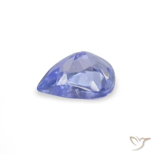 Tanzanita Pastel Azul Natural 0.34ct, Formato de pêra, VS