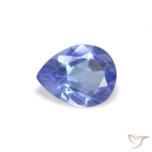 0.34ct Natural azul intenso Tanzanita, Formato de pêra, VS