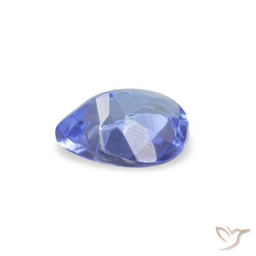 Tanzanita azul intenso Natural 0.34ct, Formato de pêra, VS