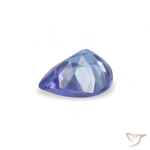 Tanzanita azul intenso Natural 0.31ct, Formato de pêra, VS