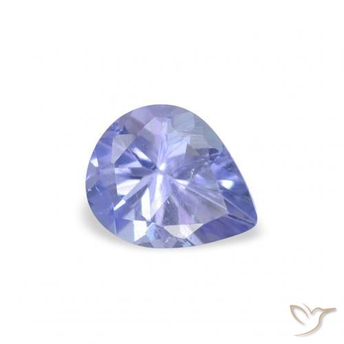 Tanzanita Roxo Elétrico Azul Natural 0.33ct, Formato de pêra, VS