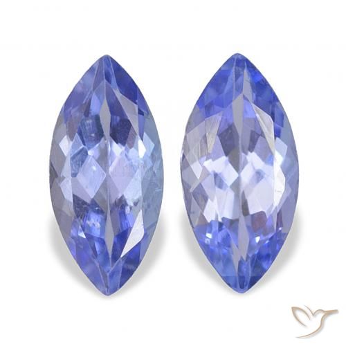 0.82ctw Natural Roxo Elétrico Azul Tanzanita, Marquesa, VS