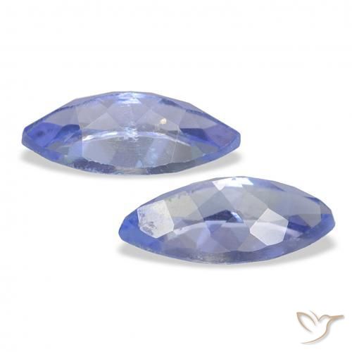 Pedras preciosas de Tanzanita Roxo Elétrico Azul natural de 0.82 ct, Marquesa, VS