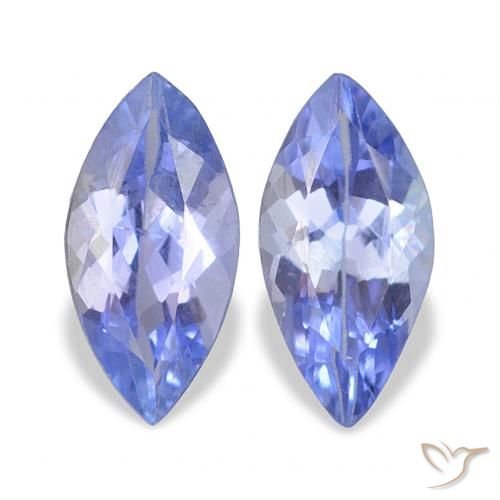 0.64ctw Natural azul intenso Tanzanita, Marquesa, VS