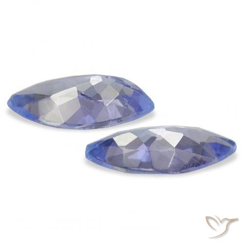 Pedras preciosas de Tanzanita Pastel Azul natural de 0.67 ct, Marquesa, VS