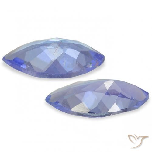 Pedras preciosas de Tanzanita Pastel Azul natural de 0.72 ct, Marquesa, VS
