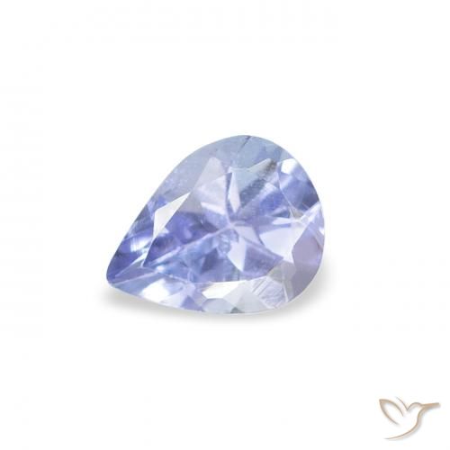 0.34ct Natural Azul claro Tanzanita, Formato de pêra, VS