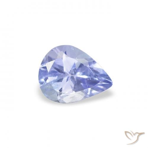 Tanzanita Azul claro Natural 0.34ct, Formato de pêra, VS