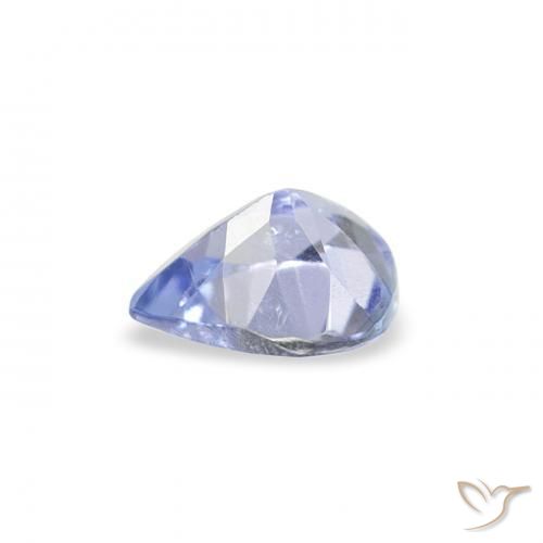 Tanzanita Azul claro Natural 0.34ct, Formato de pêra, VS