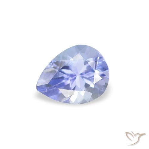 0.40ct Natural Azul claro Tanzanita, Formato de pêra, VS