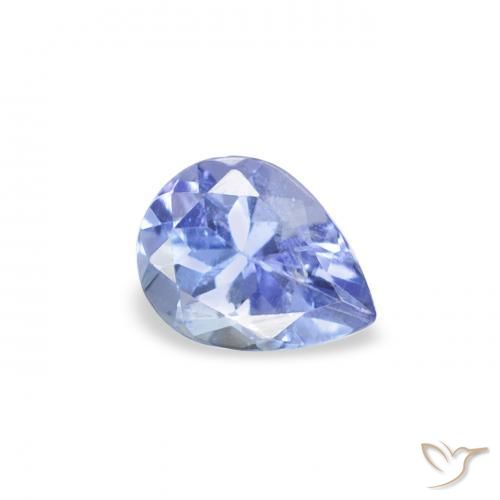 Tanzanita Pastel Azul Natural 0.36ct, Formato de pêra, VS