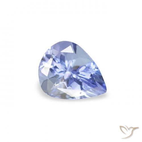Tanzanita Pastel Azul Natural 0.43ct, Formato de pêra, VS
